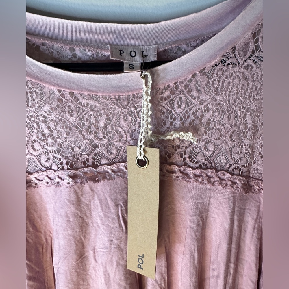 POL Pink Cropped Ruffled Blouse - Picture 4 of 4